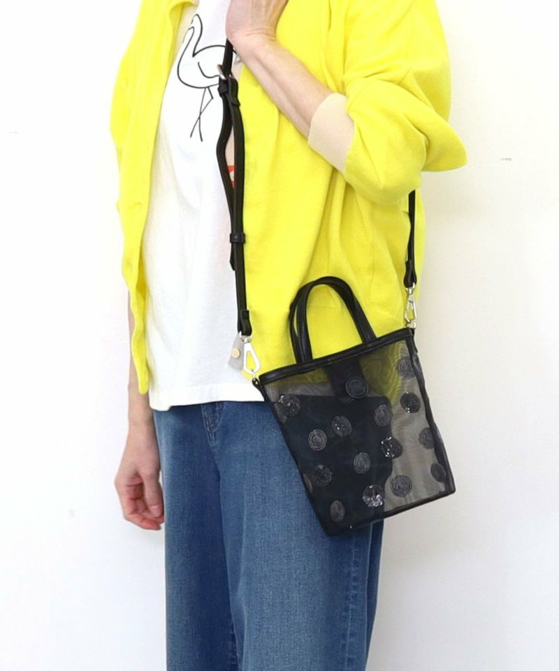 【COO SPECIAL WEEK】SMILEY Dot 亮片刺繡網眼單肩包